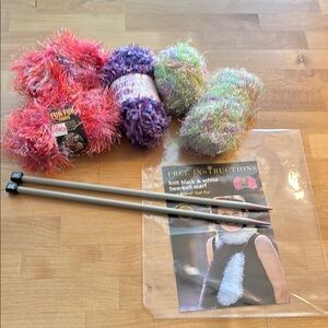 Knitting Lot - Fun Fur Prints, Twister Yarn